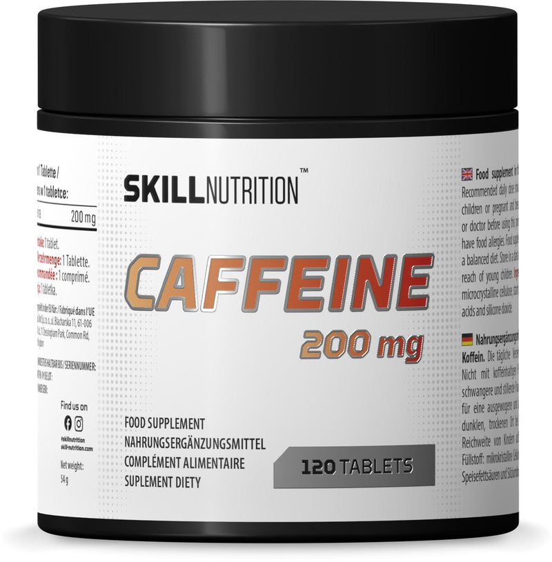 Skill Nutrition Nootropics & Supplements Caffeine, 200mg - 120 tabs