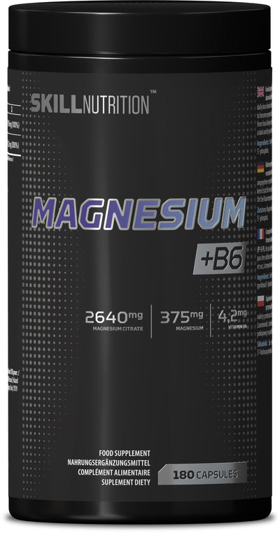 Skill Nutrition Nootropics & Supplements Magnesium + B6 - 180 caps