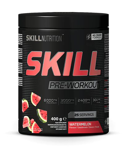 Skill Nutrition Nootropics & Supplements Skill Pre-Workout, Watermelon - 400g