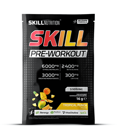 Skill Nutrition Skill Pre-Workout, Tropical Punch - 16g (1 serving)