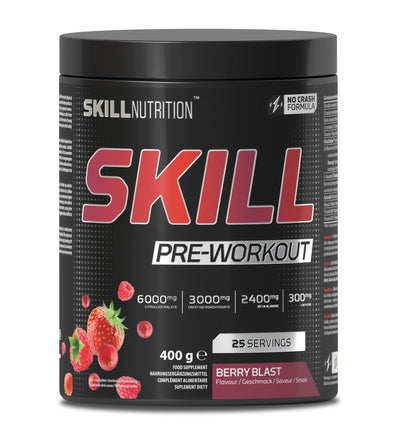 Skill Nutrition Supplements Skill Pre-Workout, Berry Blast - 400 grams