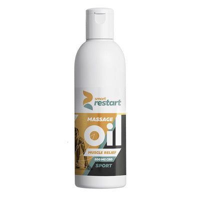 Smart Restart Supplements Smart Restart CBD Massage Oil Muscle Relief 500mg CBD 200ml