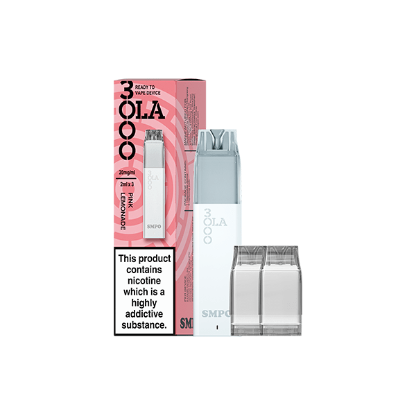 SMPO Vaping Products 20mg SMPO Ola 3000 Prefilled Pod Vape Kit - 2ml (Pack of 3)