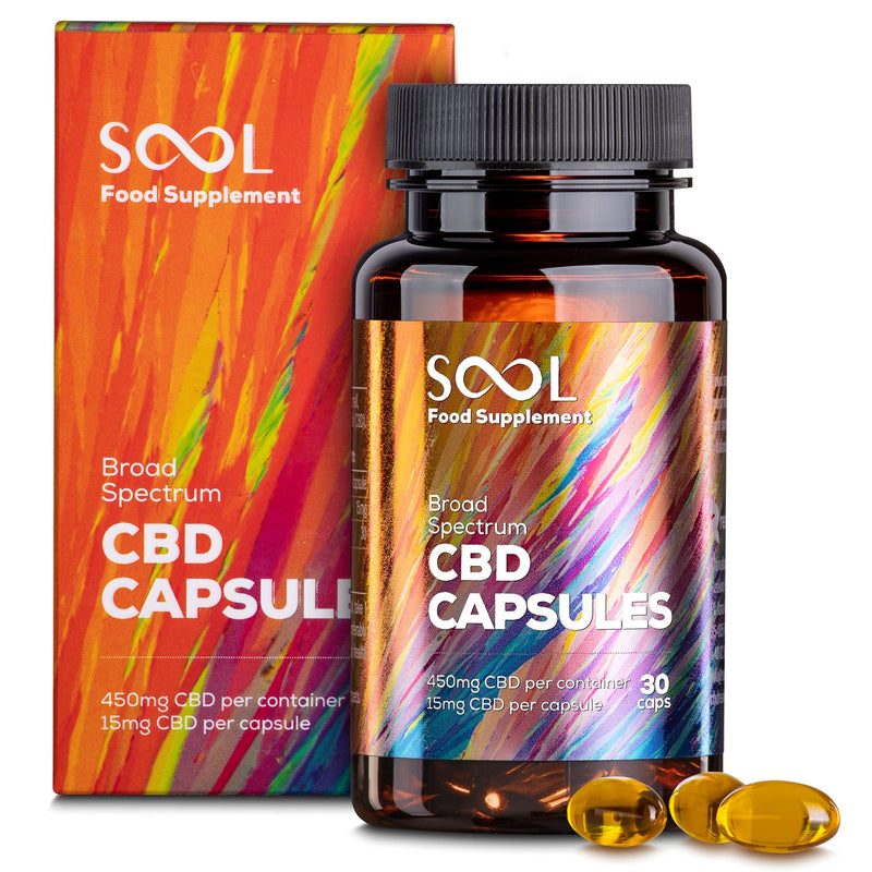 SOOL Supplements SOOL CBD Gel capsules 450mg 30pcs