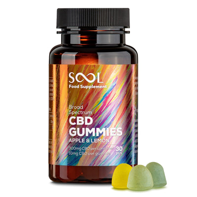 SOOL Supplements SOOL CBD Gummies Apple & Lemon 300mg 30pcs