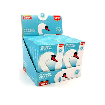 Swan Smoking Products Swan Crushball Cool Burst Extra Slim Filter Tips 20 Pcs
