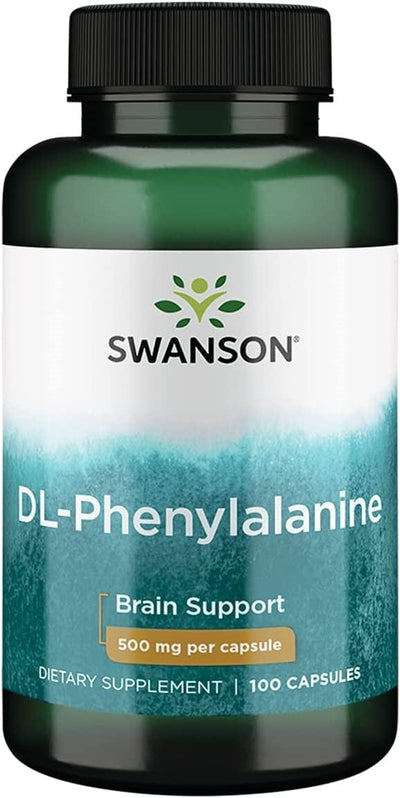 Swanson Amino Acids and BCAAs DL-Phenylalanine, 500mg - 100 caps