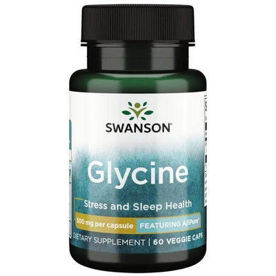 Swanson Amino Acids and BCAAs Glycine, 500mg - 60 vcaps