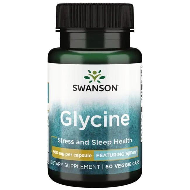 Swanson Amino Acids and BCAAs Glycine, 500mg - 60 vcaps