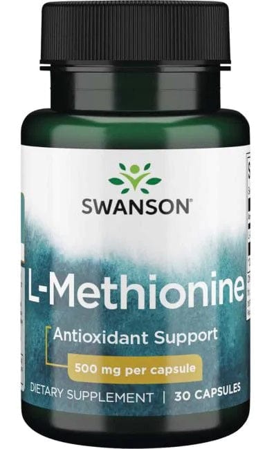 Swanson Amino Acids and BCAAs L-Methionine, 500mg - 30 caps