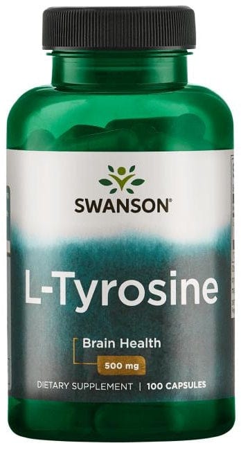 Swanson Amino Acids and BCAAs L-Tyrosine, 500mg - 100 caps