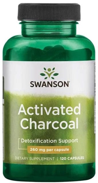 Swanson Health and Wellbeing Activated Charcoal, 260mg - 120 caps