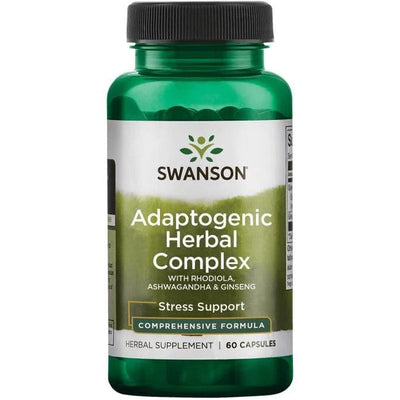 Swanson Health and Wellbeing Adaptogenic Herbal Complex with Rhodiola, Ashwagandha & Ginseng - 60 caps