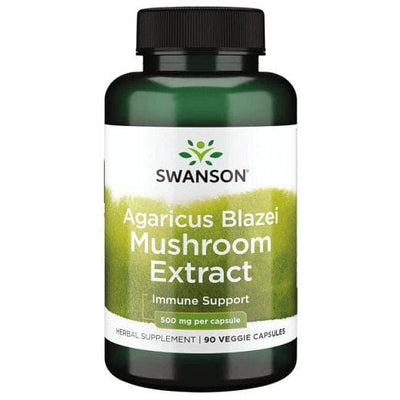 Swanson Health and Wellbeing Agaricus Blazei Mushroom Extract, 500mg - 90 vcaps