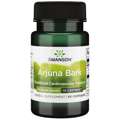 Swanson Health and Wellbeing Arjuna Bark (10:1) Extract, 40mg - 60 caps