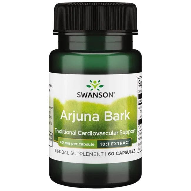Swanson Health and Wellbeing Arjuna Bark (10:1) Extract, 40mg - 60 caps