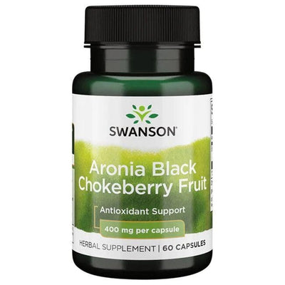 Swanson Health and Wellbeing Aronia Black Chokeberry Fruit, 400mg - 60 caps