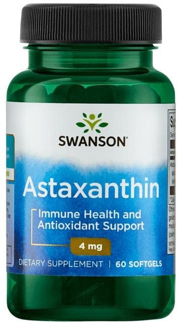 Swanson Health and Wellbeing Astaxanthin, 4mg - 60 softgels
