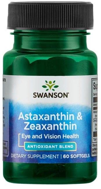 Swanson Health and Wellbeing Astaxanthin & Zeaxanthin - 60 softgels