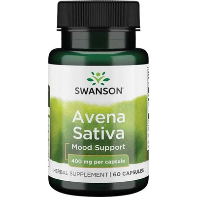 Swanson Health and Wellbeing Avena Sativa, 400mg - 60 caps