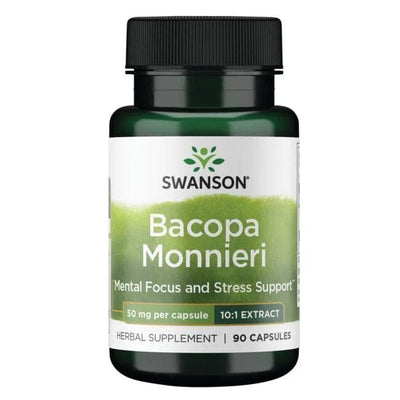 Swanson Health and Wellbeing Bacopa Monnieri 10:1 Extract, 50mg - 90 caps