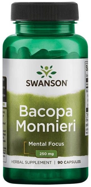 Swanson Health and Wellbeing Bacopa Monnieri, 250mg - 90 caps