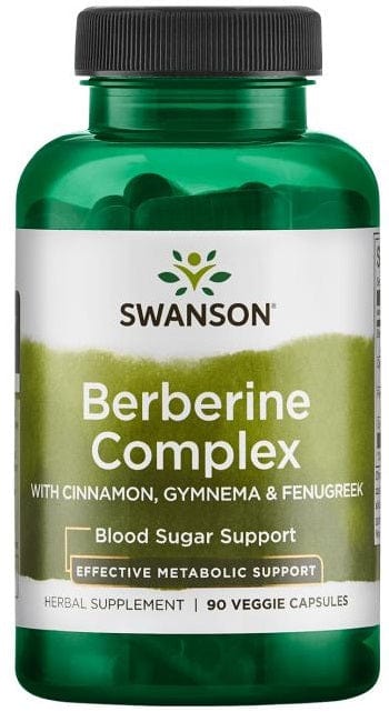 Swanson Health and Wellbeing Berberine Complex with Cinnamon, Gymnema & Fenugreek - 90 vcaps