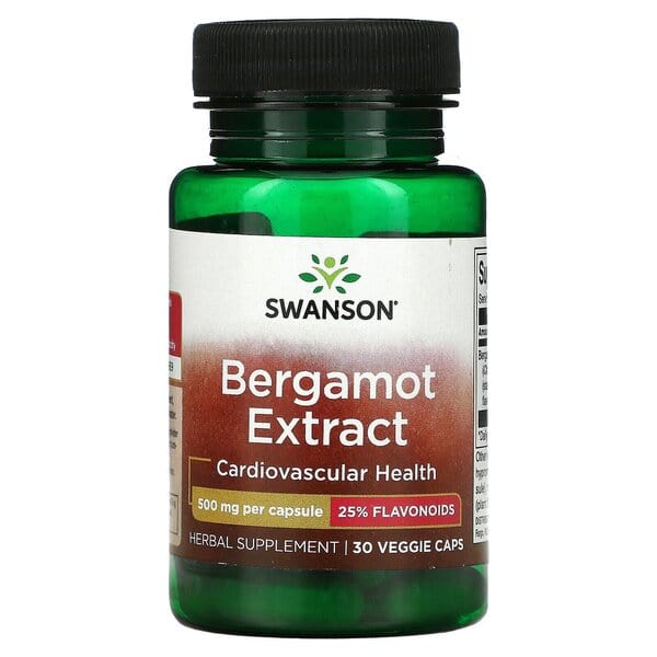 Swanson Health and Wellbeing Bergamot Extract, 500mg - 30 vcaps