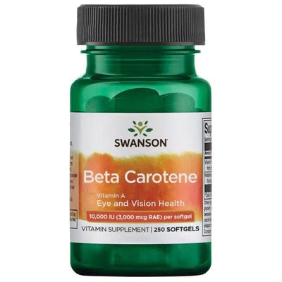 Swanson Health and Wellbeing Beta-Carotene (Vitamin A), 10 000 IU - 250 softgels