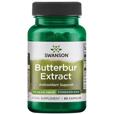 Swanson Health and Wellbeing Butterbur Extract, 75mg - 60 caps