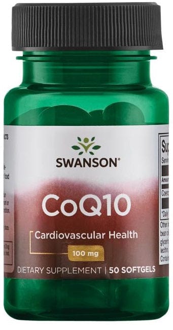Swanson Health and Wellbeing CoQ10, 100mg - 50 softgels
