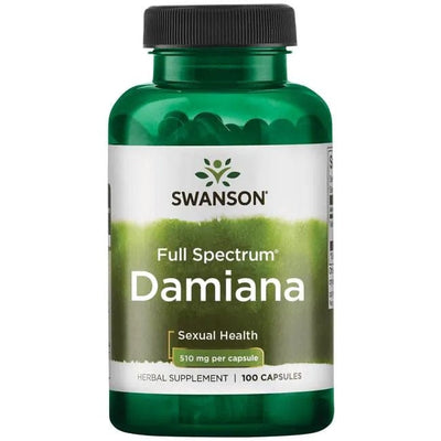 Swanson Health and Wellbeing Damiana, 510mg - 100 caps