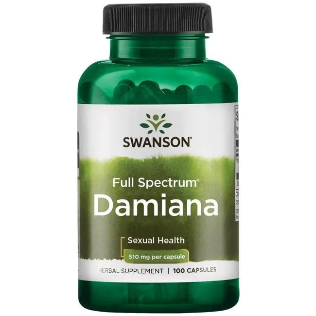 Swanson Health and Wellbeing Damiana, 510mg - 100 caps