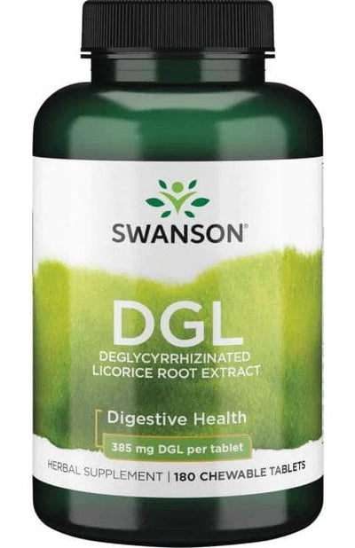 Swanson Health and Wellbeing DGL, 385mg - 180 chewable tablets
