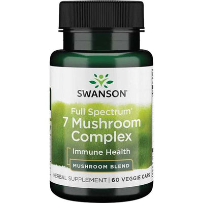 Swanson Health and Wellbeing Full Spectrum 7 Mushroom Complex - 60 vcaps