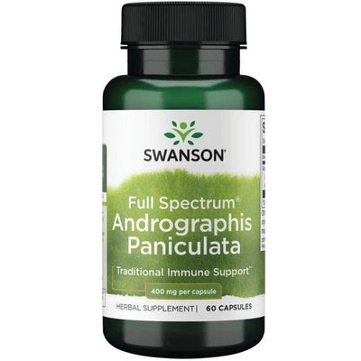 Swanson Health and Wellbeing Full Spectrum Andrographis Paniculata, 400mg - 60 caps
