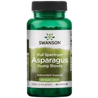 Swanson Health and Wellbeing Full Spectrum Asparagus Young Shoots, 400mg - 60 caps