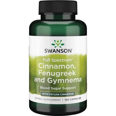 Swanson Health and Wellbeing Full Spectrum Cinnamon, Fenugreek and Gymnema - 120 caps