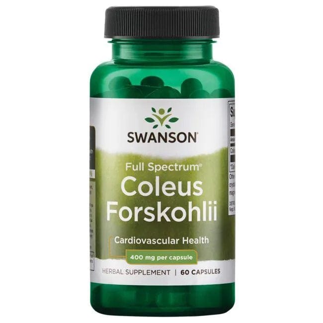 Swanson Health and Wellbeing Full Spectrum Coleus Forskohlii, 400mg - 60 caps