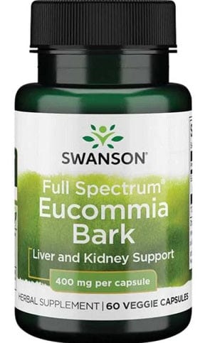 Swanson Health and Wellbeing Full Spectrum Eucommia Bark, 400mg - 60 vcaps