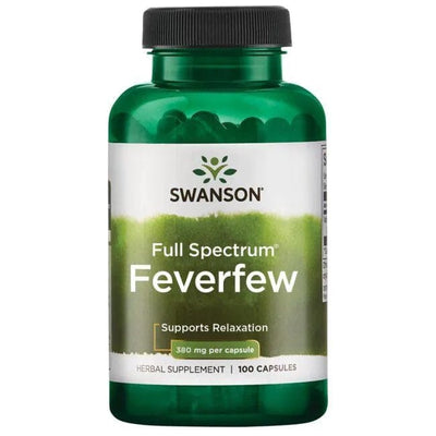 Swanson Health and Wellbeing Full Spectrum Feverfew, 380mg - 100 caps