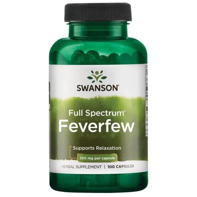Swanson Health and Wellbeing Full Spectrum Feverfew, 380mg - 100 caps