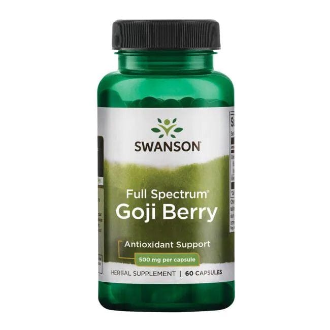 Swanson Health and Wellbeing Full Spectrum Goji Berry, 500mg - 60 caps