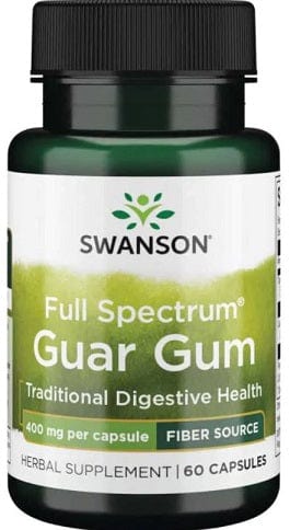 Swanson Health and Wellbeing Full Spectrum Guar Gum, 400mg - 60 caps