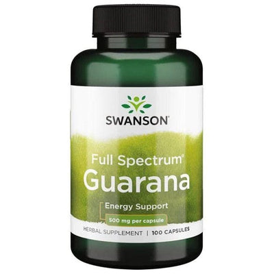 Swanson Health and Wellbeing Full Spectrum Guarana, 500mg - 100 caps