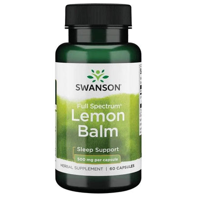Swanson Health and Wellbeing Full Spectrum Lemon Balm, 500mg - 60 caps