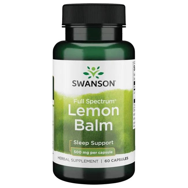 Swanson Health and Wellbeing Full Spectrum Lemon Balm, 500mg - 60 caps
