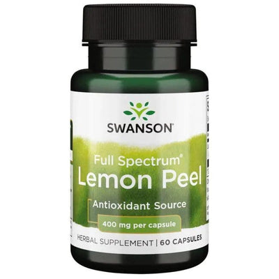 Swanson Health and Wellbeing Full Spectrum Lemon Peel, 400mg - 60 caps