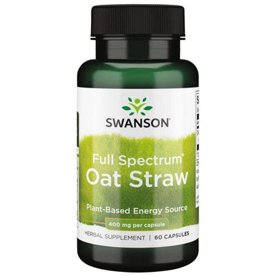 Swanson Health and Wellbeing Full Spectrum Oat Straw, 400mg - 60 caps