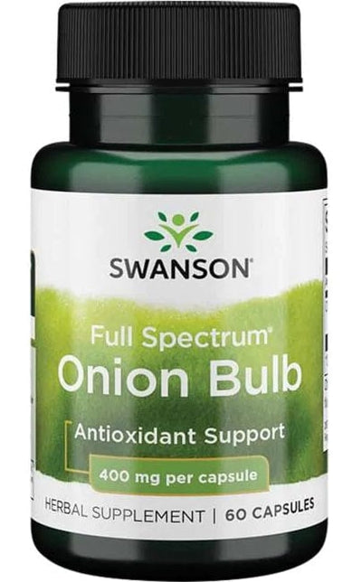 Swanson Health and Wellbeing Full Spectrum Onion Bulb, 400mg - 60 caps